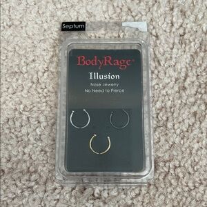 Body Rage Illusion Septum Jewelry Set